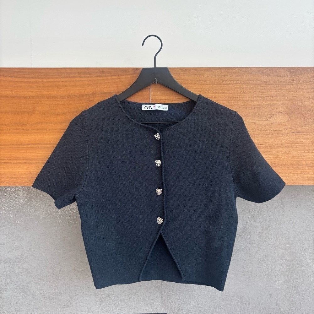 Zara Knit Crop Top, Size M - Picture 4 of 9